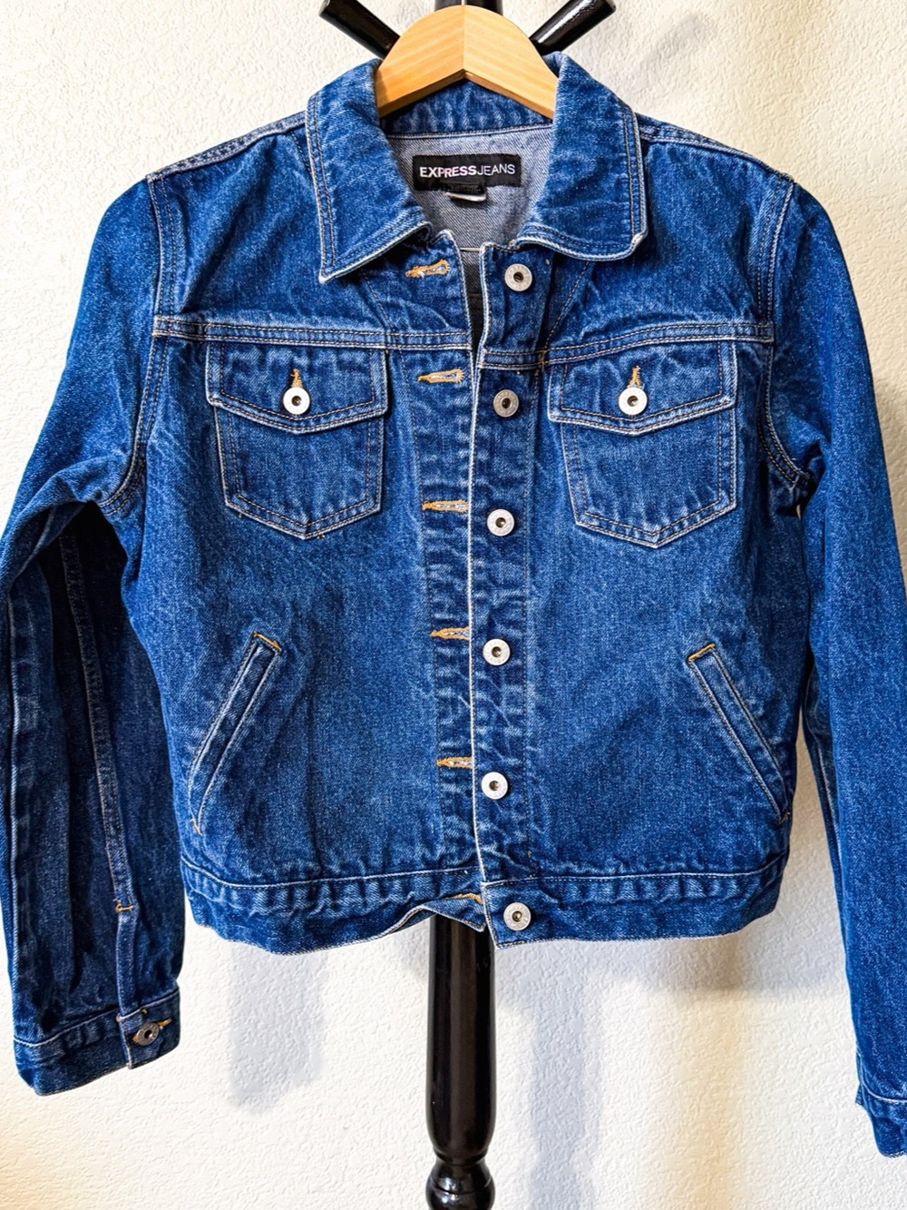 Express Jeans Classic Denim Trucker Jacket